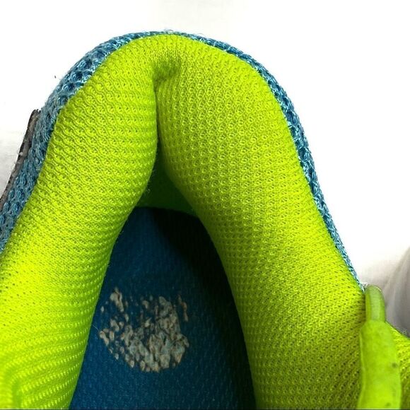 Saucony Oasis 2 grid turquoise and neon yellow running shoes size 7.5 - Picture 9 of 16